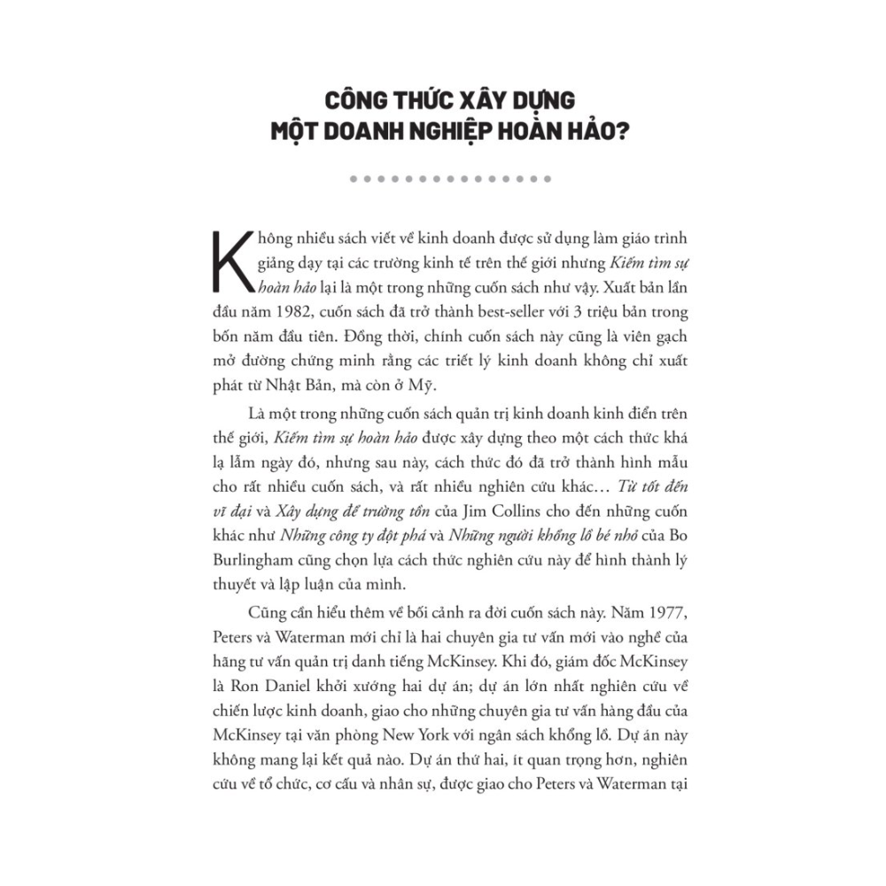 Kiếm Tìm Sự Hoàn Hảo