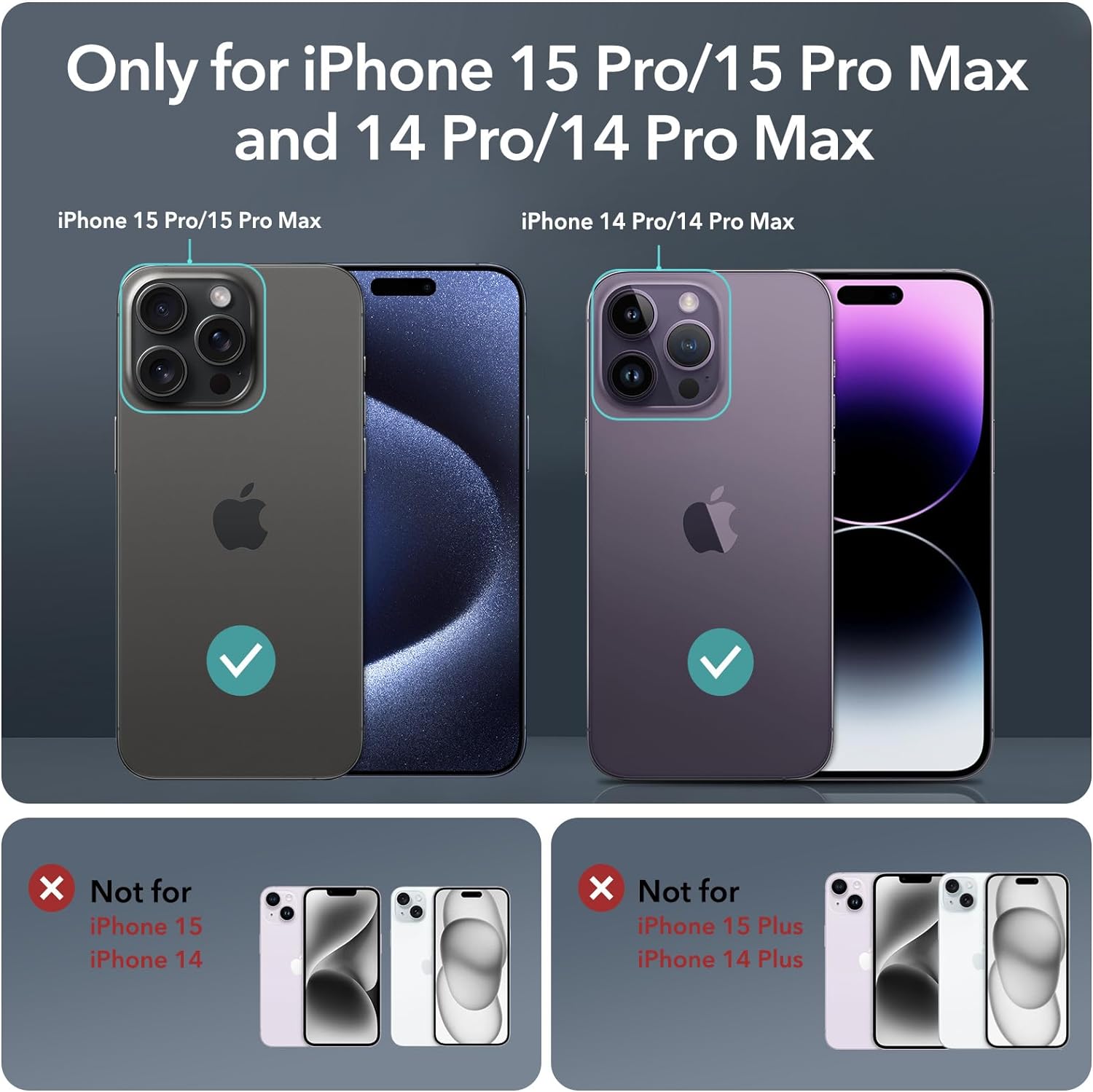 Kính Cường Lực siêu mỏng chống trầy xước bảo vệ ống kính camera ESR cho iPhone 15 Pro Max / 15 Pro / 14 Pro Max / 14 Pro - Hàng Chính Hãng