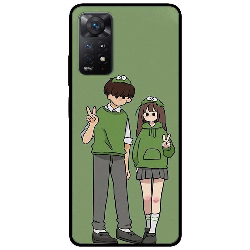Ốp lưng dành cho Xiaomi Redmi Note 11 Pro mẫu Cặp Đôi Xanh