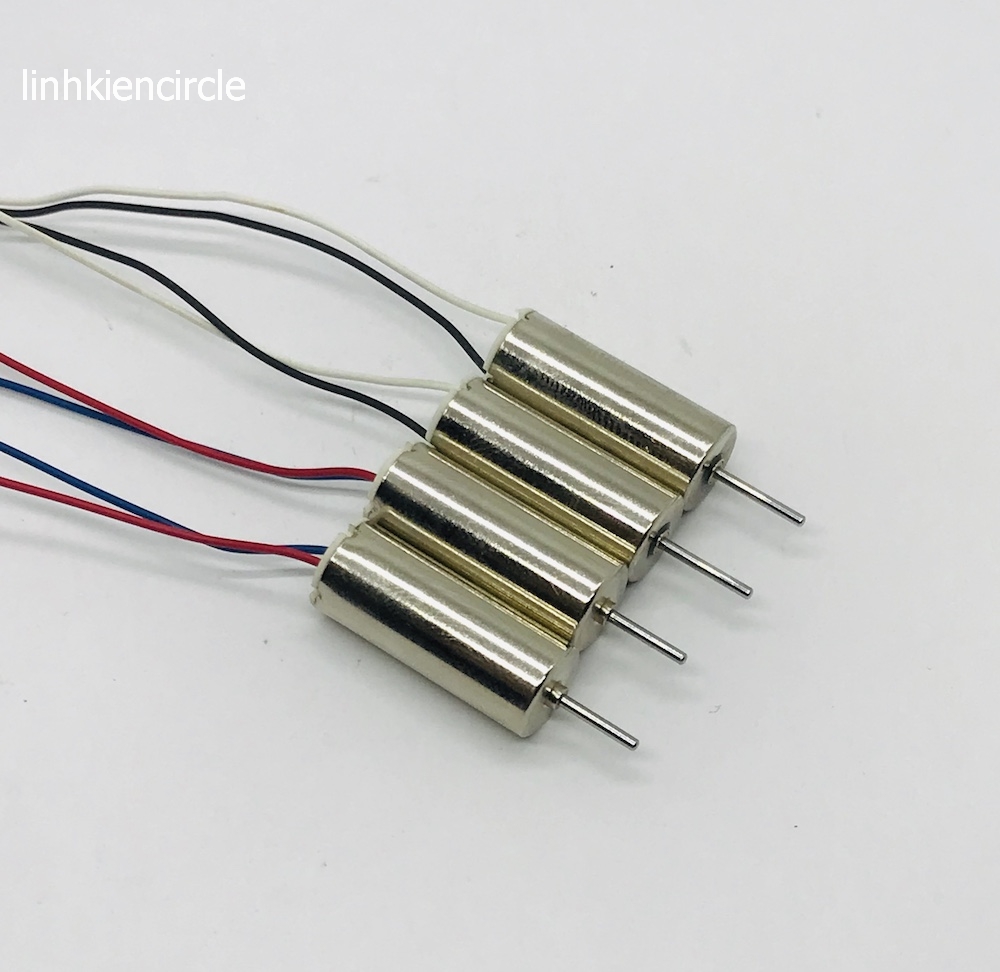 4 CÁI - motor máy bay mini 820 dây trắng đen xanh đỏ 3.7v tốc độ 43800 RPM - LK0248