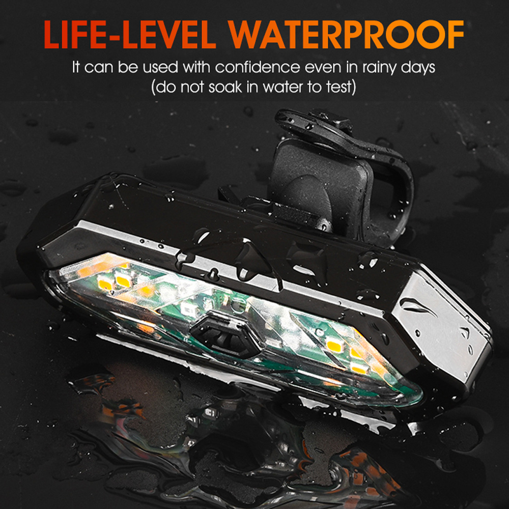 Đèn xi nhanh xe đạp phía sau USB điều khiển không dây, dễ vận hành