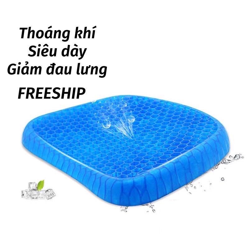 Đệm Ngồi 3D Nệm Lót Ghế Gel Silicon Tổ Ong Cao Cấp Thoáng Khí Chống Đau Mỏi 220