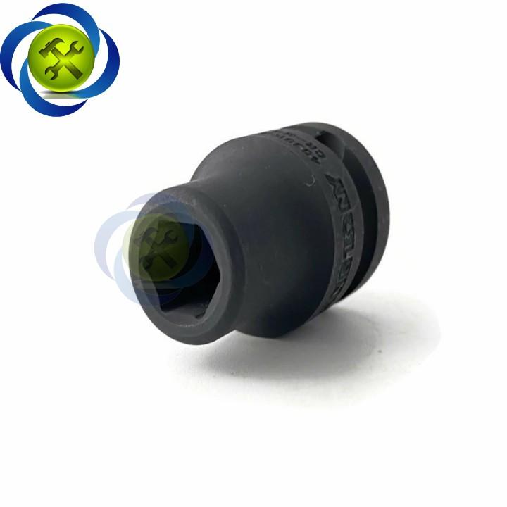 Tuýp 10mm 1/2 Kingtony 453510M loại ngắn 6 cạnh màu đen