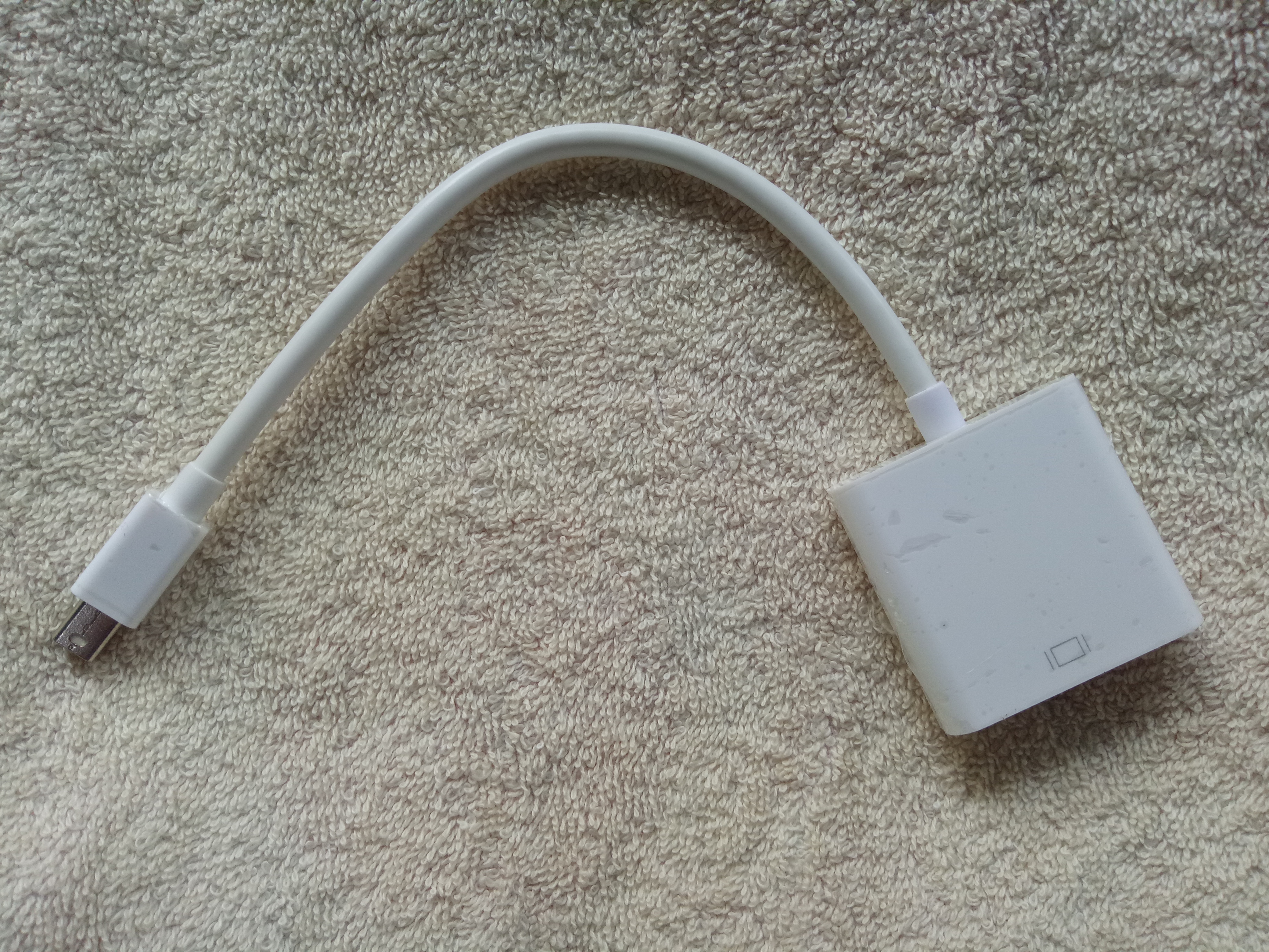 Cáp Chuyển đổi cổng Mini Displayport ra cổng VGA dùng để kết nối máy tính với tivi, máy chiếu - Hàng chính hãng