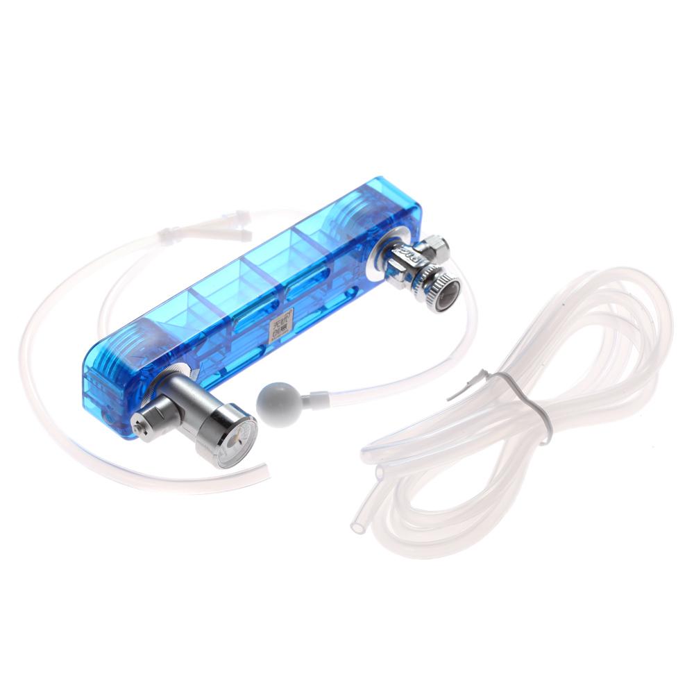 Bộ hệ thống máy tạo CO2 tự làm với bộ đo áp suất cho bể cá