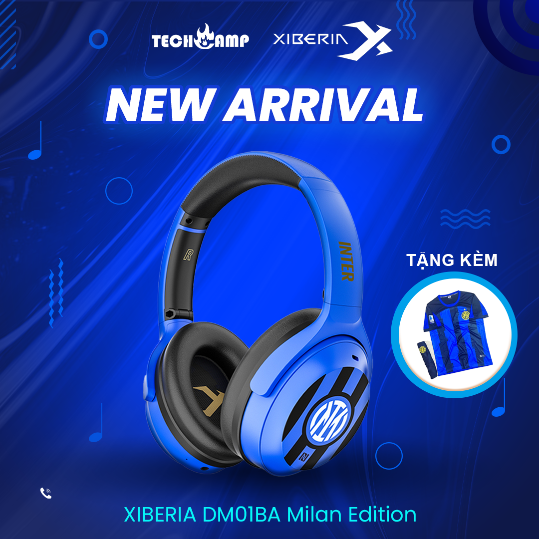 Tai nghe XIBERIA DM01BA Milan Edition Wireless Bluetooth - Hàng chính hãng