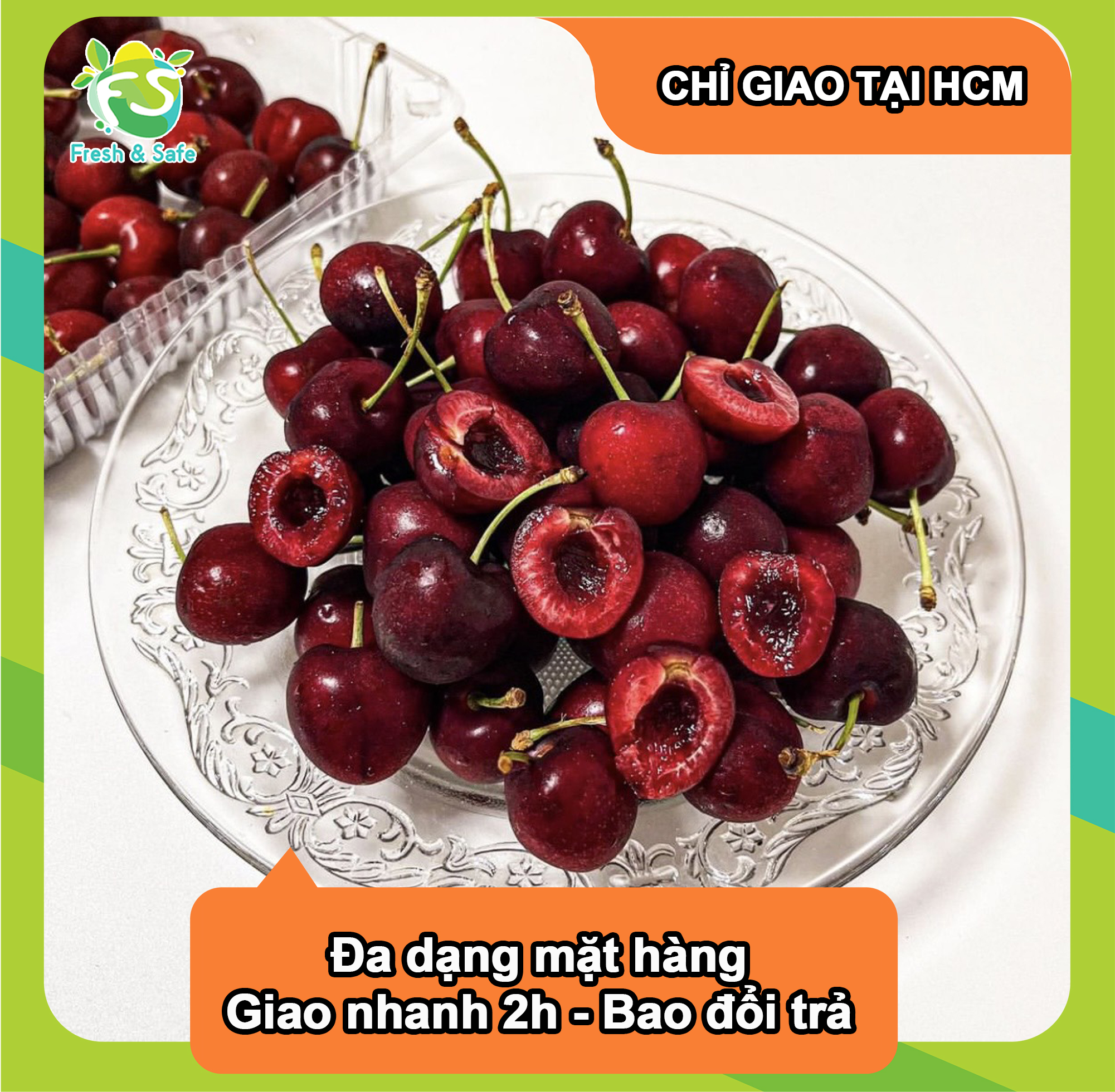 [CHỈ GIAO HCM] Cherry Mỹ Size 9.5 - hộp 500GR