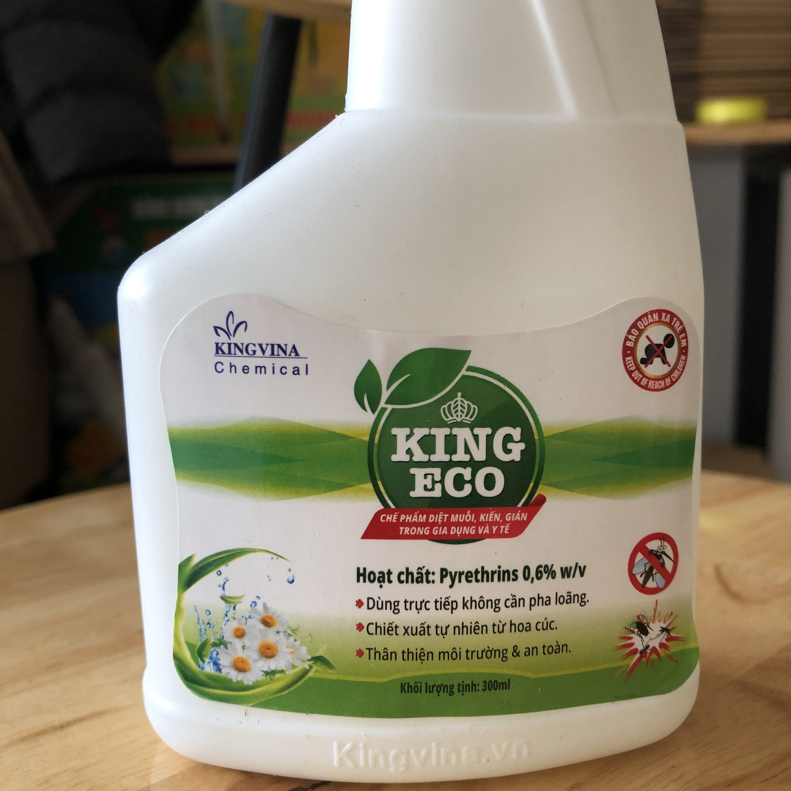 Chai diệt muỗi King Eco 300ml, diệt muỗi sinh học thế hệ mới, diệt sạch muỗi cho mọi gia đình