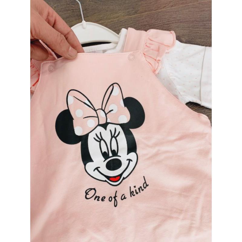 Set yếm kèm áo Mickey bé trai bé gái từ 12M-6Y