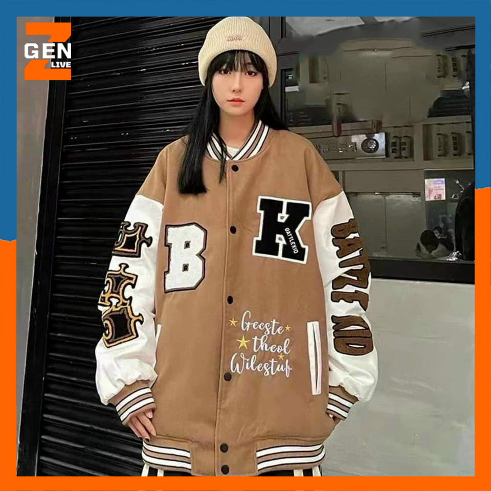 Áo bomber unisex form rộng, chất nỉ bông dày dặn, thiết kế trẻ trung năng động, phong cách Hàn Quốc - LZ FASHION - LZTP021