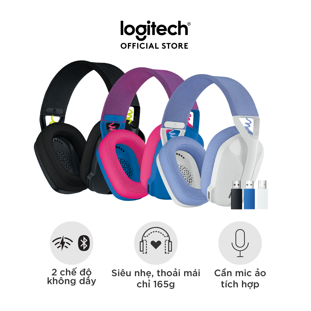 Tai nghe Game không dây Bluetooth Lighspeed Logitech G435 - Hàng Chính Hãng