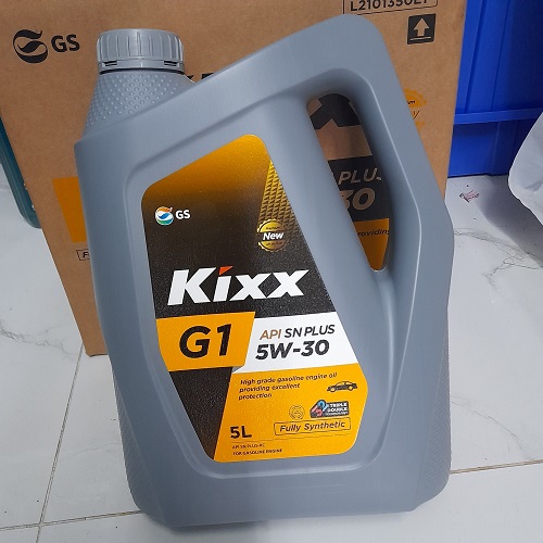 Dầu Nhớt KIXX G1 API SN PLUS 5W-30 5L 100% Synthetic Cho Động Cơ Chạy Xăng HÀNG CHÍNH HÃNG
