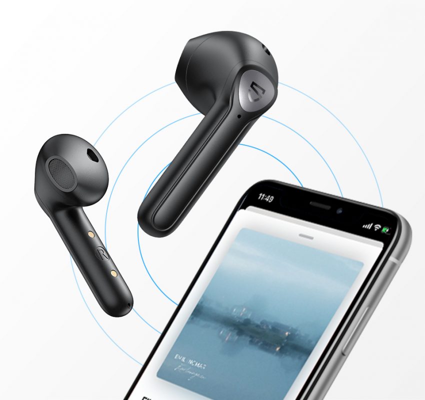 Tai Nghe Bluetooth Earbuds SoundPeats TrueAir 2 Thời lượng sử dụng 5 giờ cho mỗi lần sạc và hộp sạc bỏ túi gọn gàng cung cấp 4 lần sạc - Hàng Chính Hãng