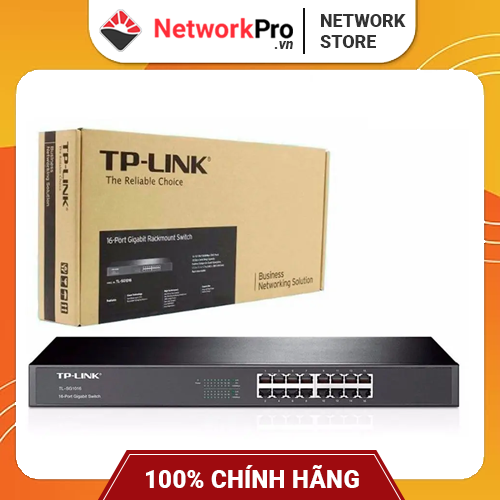 Switch TP-Link TL-SG1016 (16 Cổng RJ45 10/100/1000Mbps) - Hàng Chính Hãng