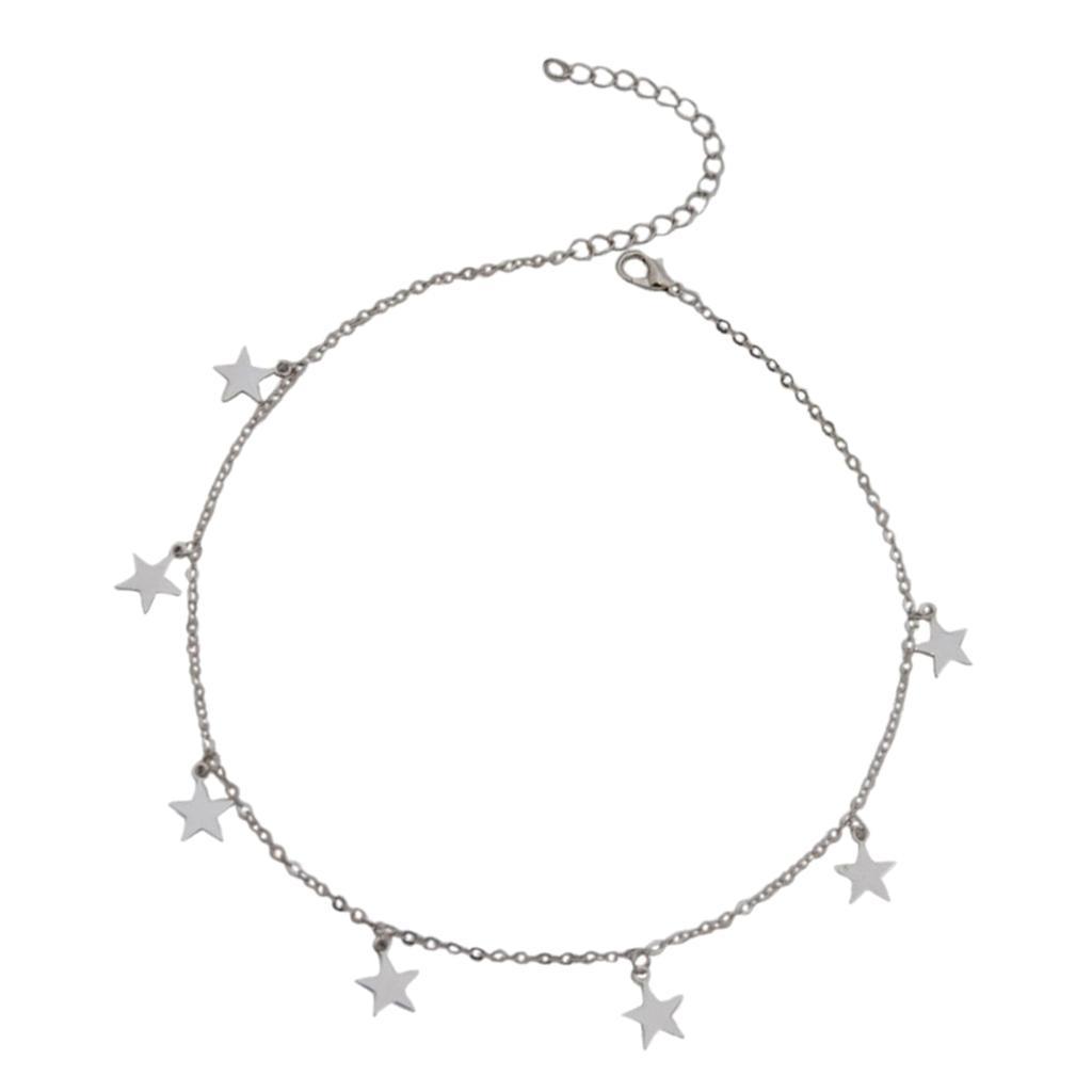 Lucky Star Choker Necklace Pendant Statement Necklace  Women