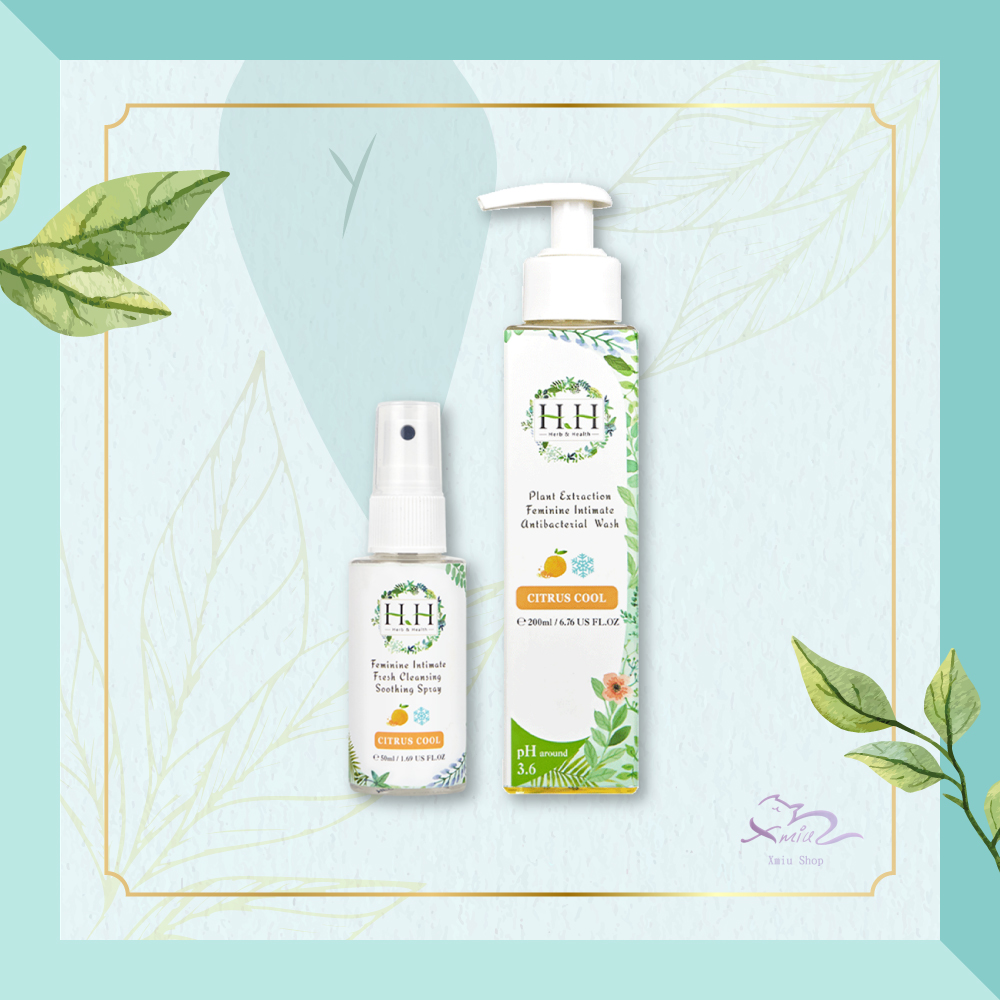 【Set 2 sản phẩm bảo vệ】 Dung Dịch Vệ Sinh Dạng Gel HH + Xịt Phụ Khoa HH