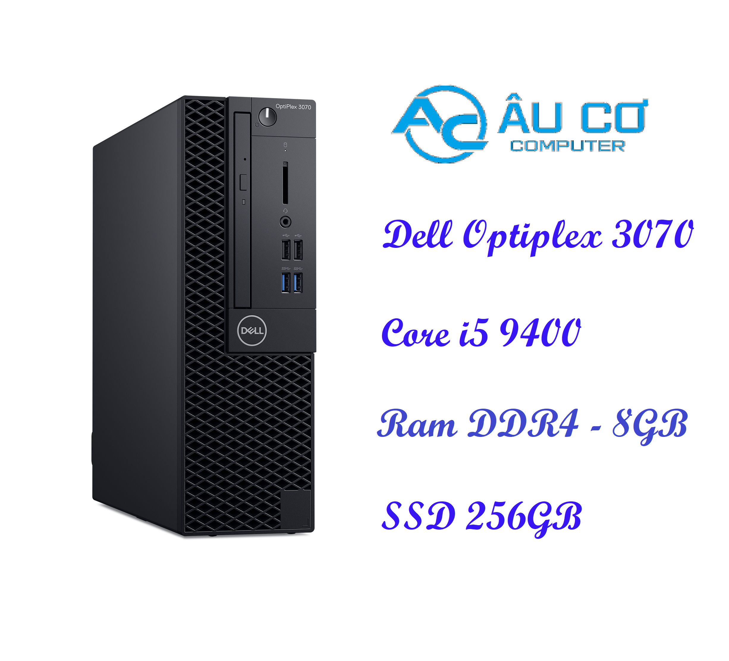 BỘ MÁY TÍNH DELL OPTIPLEX 3070 SFF+ MÀN HÌNH 24 inch ( I5 9400, RAM4 8GB, SSD 256GB NVME) - Hàng chính hãng