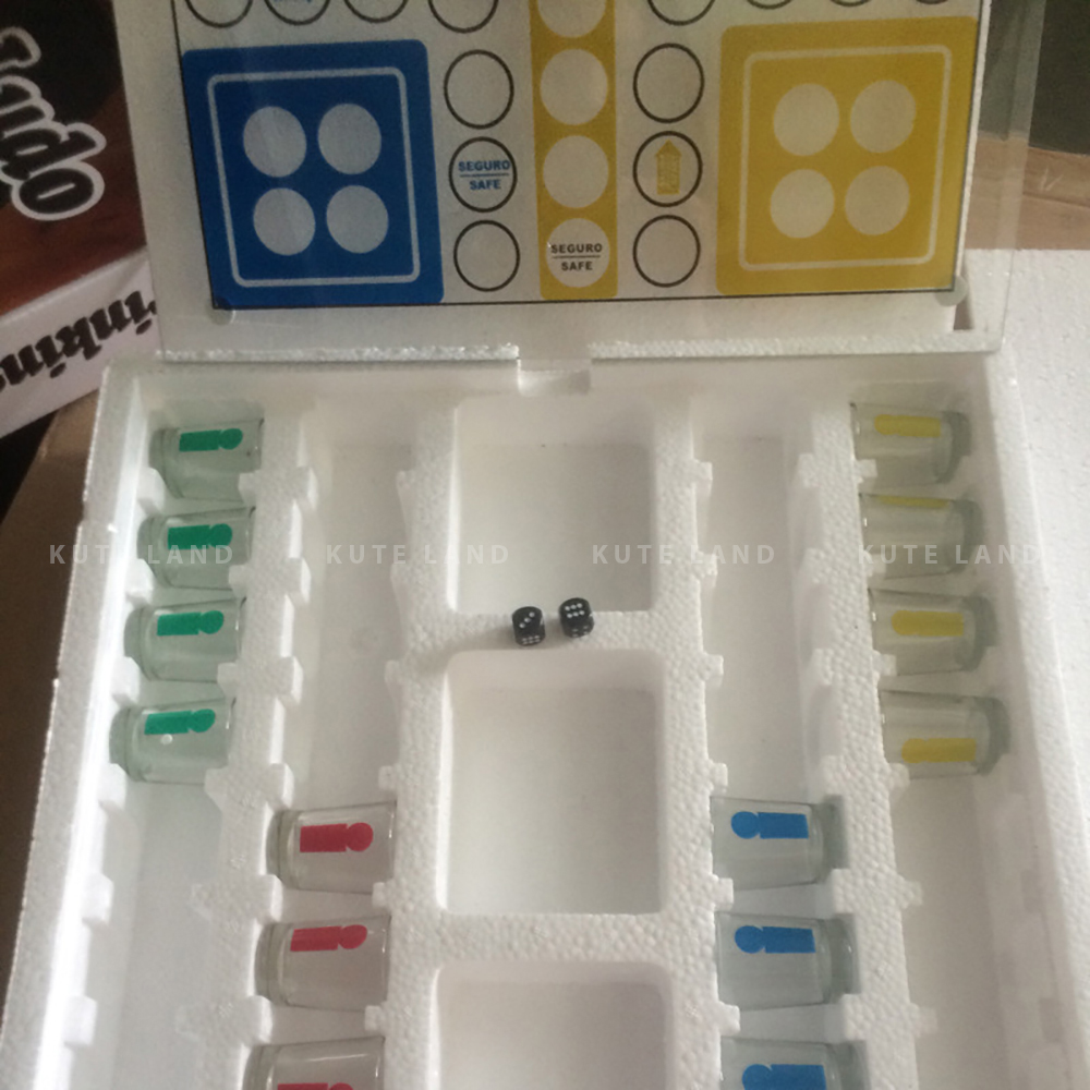 Bộ đồ chơi cờ cá ngựa phiên bản Drinking Game bằng thủy tinh độc đáo