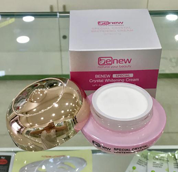[Tặng kèm móc khoá] Kem dưỡng trắng da cao cấp Benew Special Crystal Whitening Cream Hàn Quốc 50ml