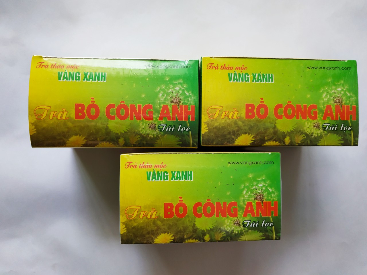 Combo 3 Hộp trà Bồ công anh Đà Lạt 10 túi lọc