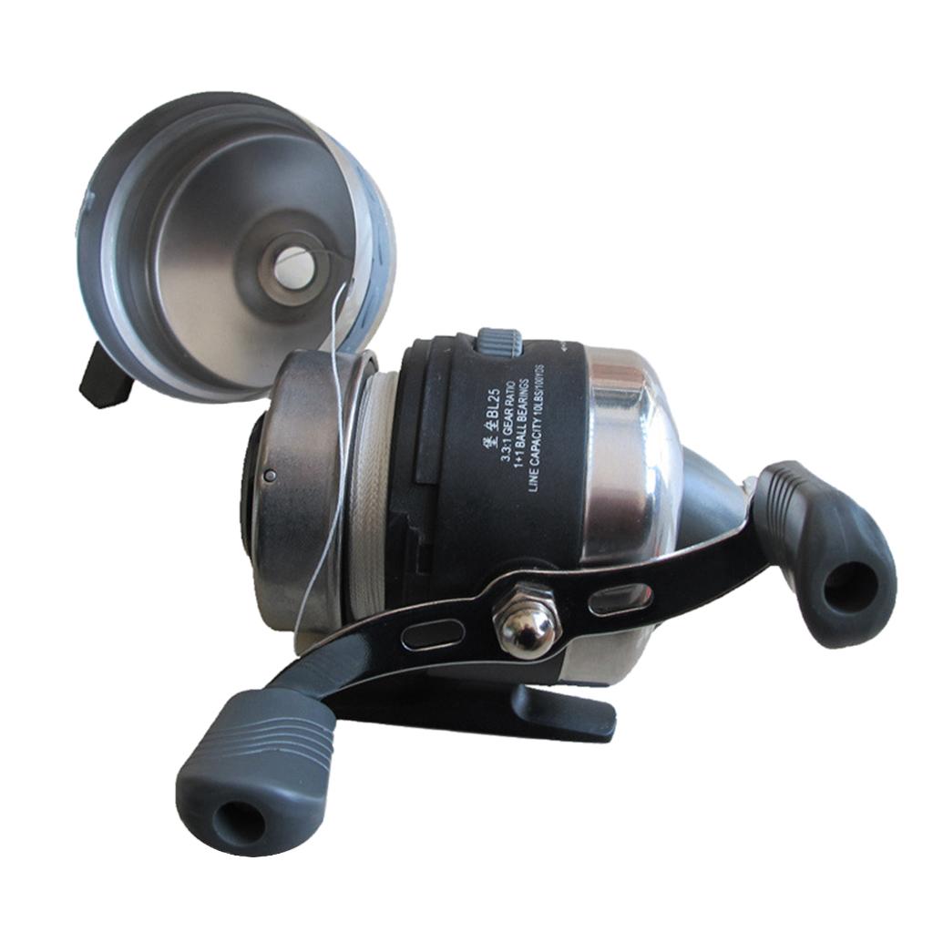 Stainless Steel Spincast Fishing Reel 1+1BB 3.1:1 Saltwater Under-spin Reel