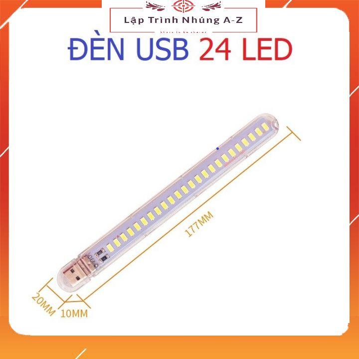 [Lập Trình Nhúng A-Z][G33] Thanh Đèn LED Mini 3 Bóng, 8 Bóng, 24 Bóng Siêu Sáng Cổng Cắm USB