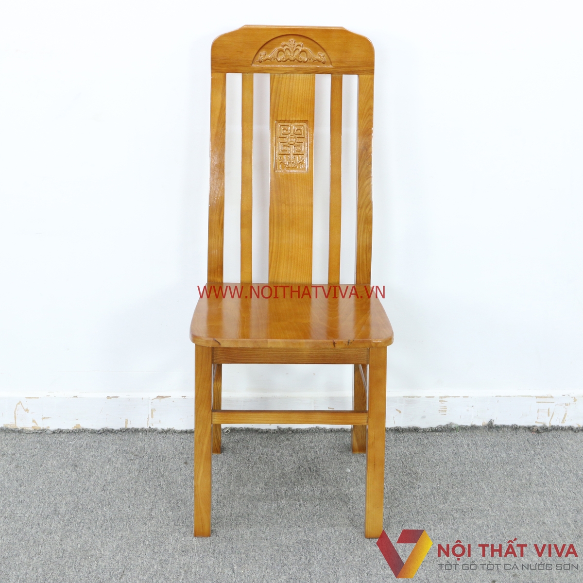 Bộ Bàn Ăn Oval 2 Tầng Gỗ Sồi Màu Cánh Gián