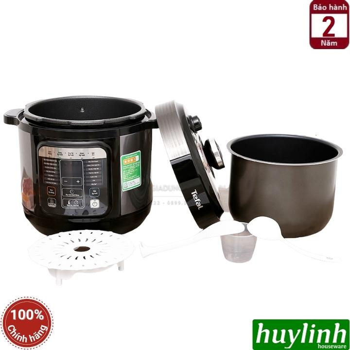 Nồi áp suất điện tử Tefal CY601868 - Dung tích 6 lít - Công suất 1000W - Hàng chính hãng