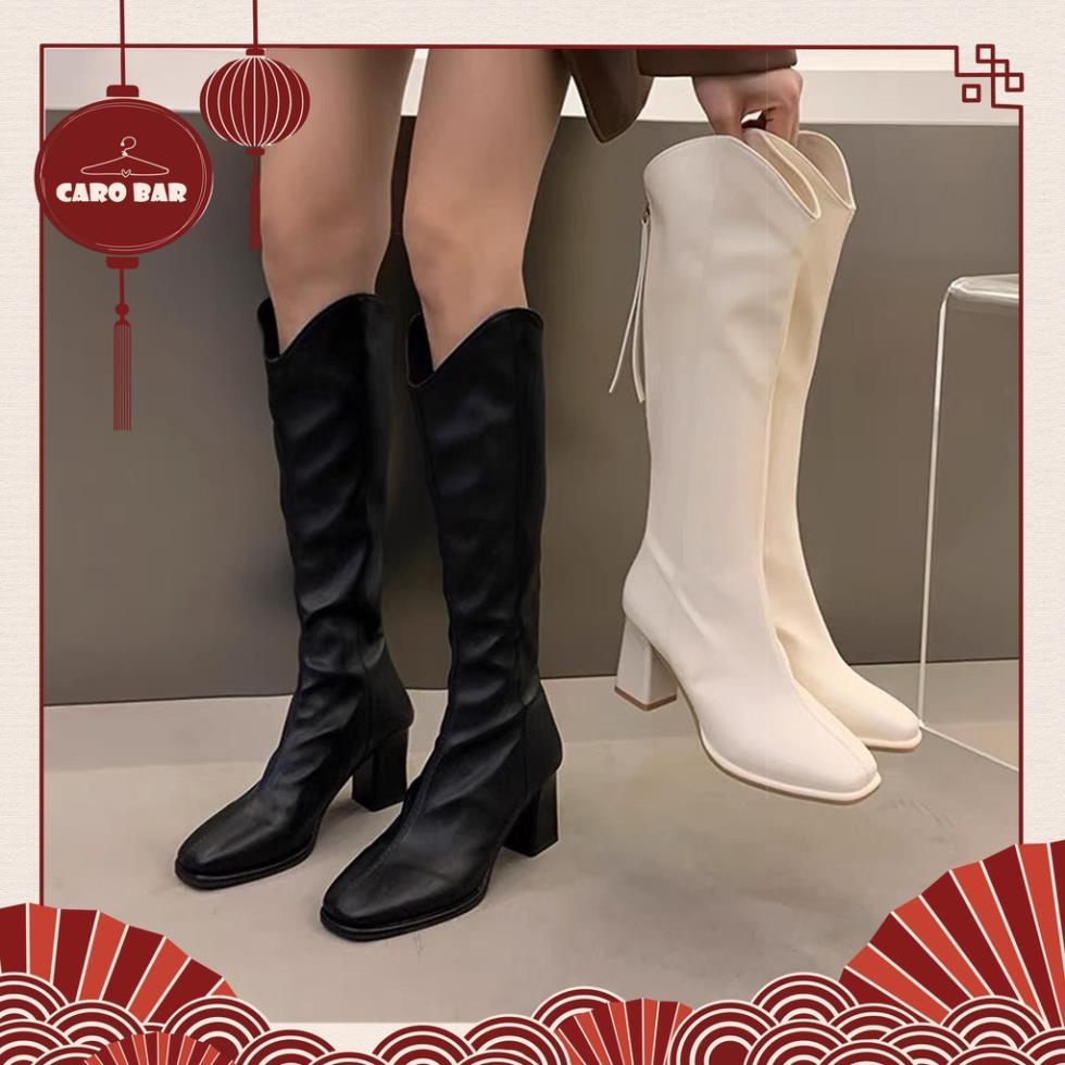 Hàng chất lượng SHOP CÓ SẴN đủ sz 35-39_ Có lót lông Boots ống cáo nâng gót 7cm dành cho các bạn gái