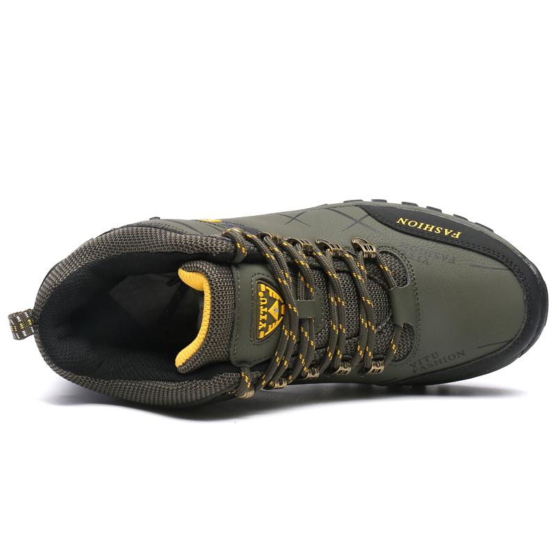 Đàn ông ngoài trời không thấm nước mùa thu mùa đông trekking giày dép giày đi bộ đường dài Color: Black Shoe Size: 8.5