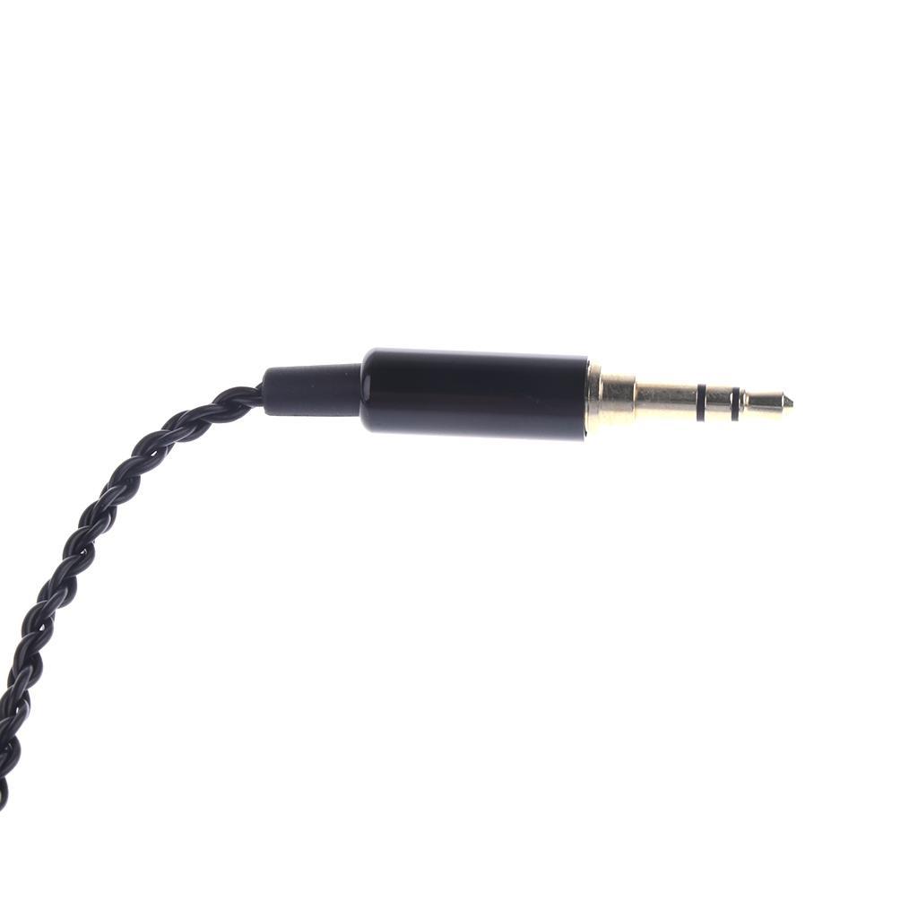 3.5mm Audio Cable Upgrade Cord Extension Wire for Shure se535 215 846 Black