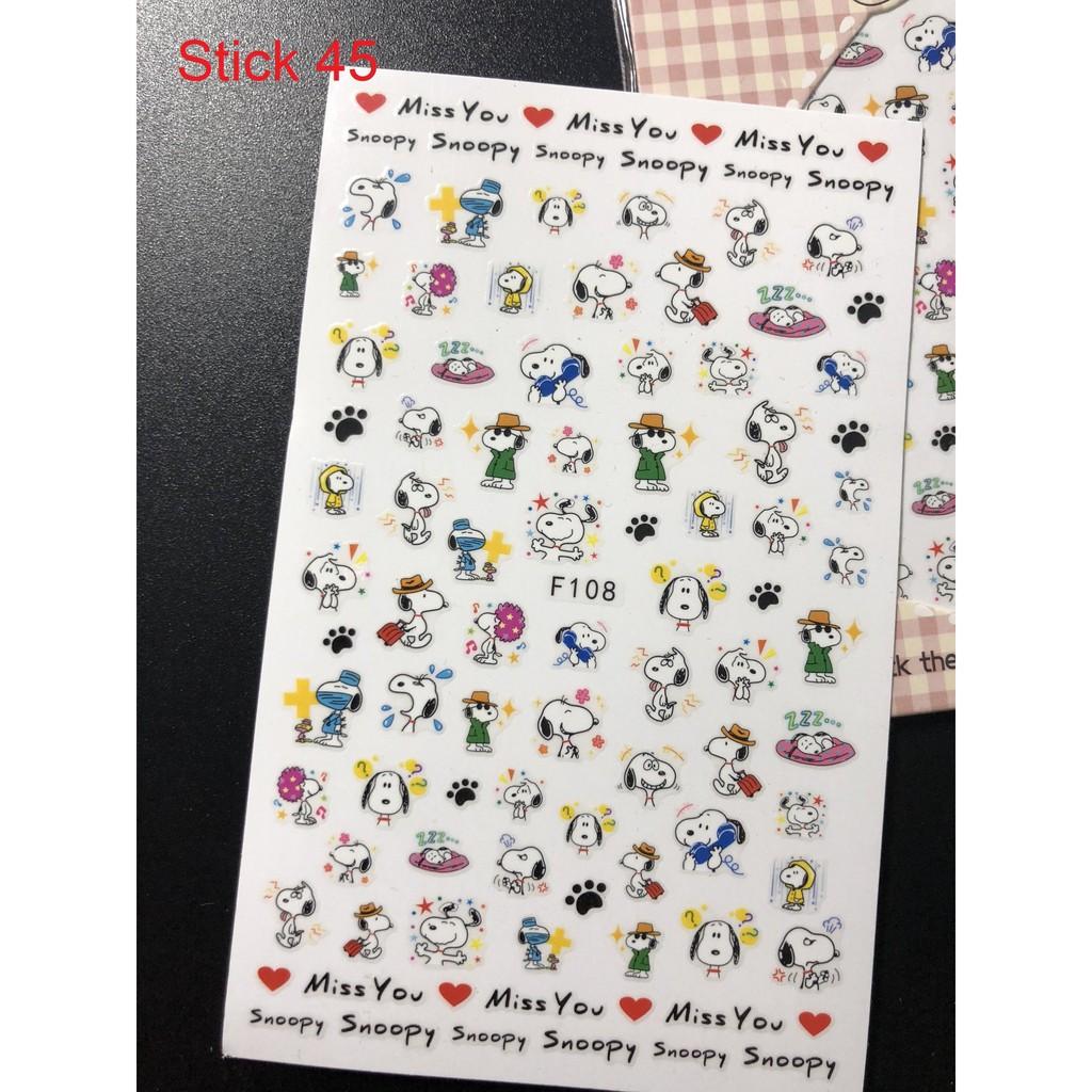 Sticker dán móng tay, Stick con vật, Nail sticker trang trí móng tay