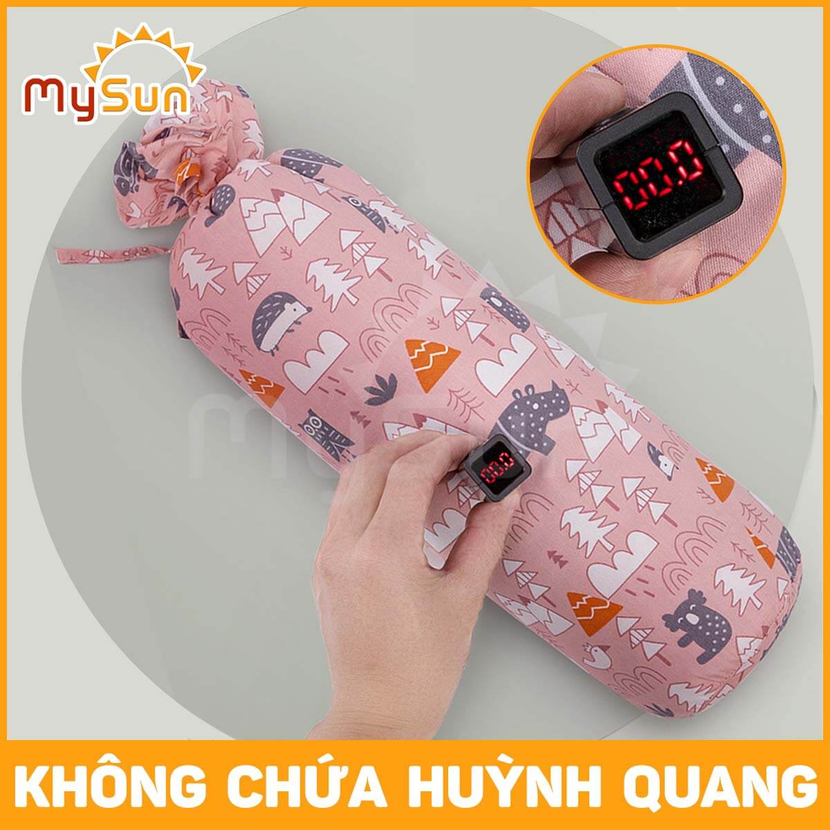 Bộ gối ôm nằm chặn cho trẻ bé sơ sinh ngủ chống giật mình an toàn cao cấp MySun