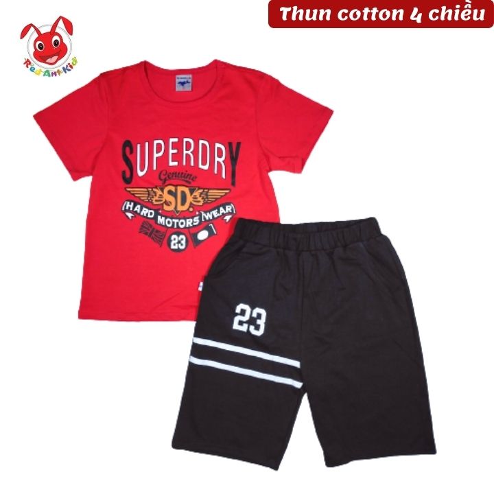 Quần áo trẻ em béo phì bé trai từ 22-58kg - chất thun cotton 4 chiều -Kiến Lửa