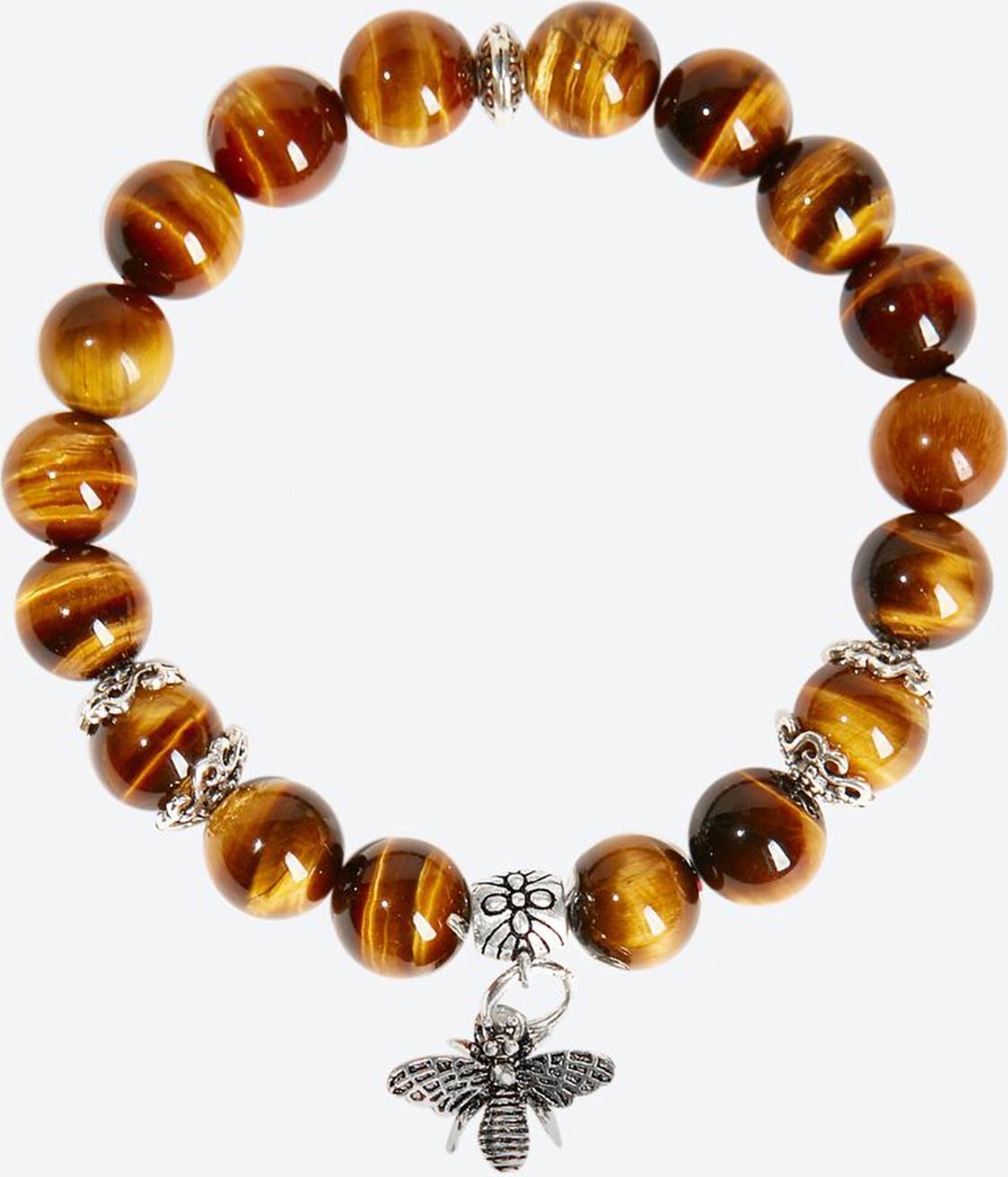 Vòng Tay Phong Thủy Đá Thiên Nhiên Charm Ong - Ngọc Quý Gemstones