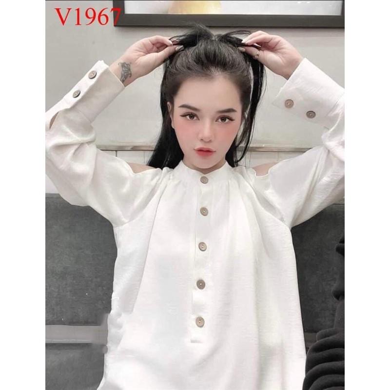Áo sơ mi hở vai sang chảnh Hot Trend 2021