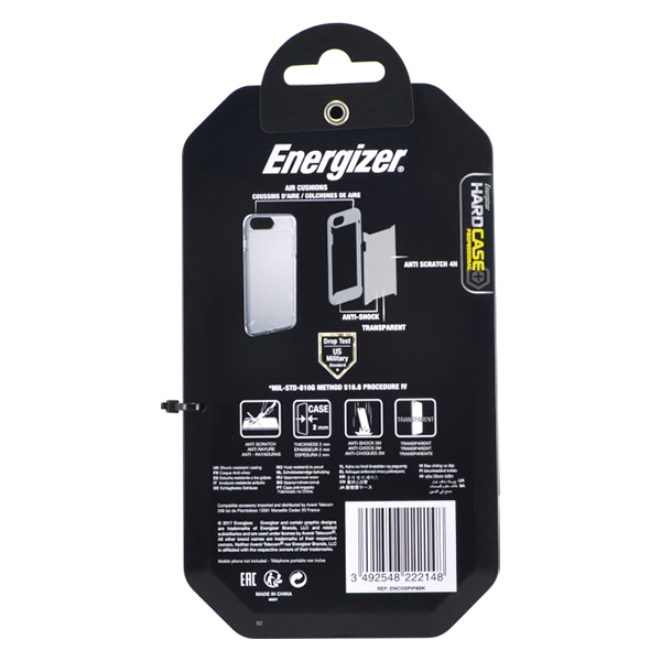 Ốp Lưng Energizer Chống Sốc 2m Cho iPhone X ENCOSPIP8BK - Hàng Chính Hãng