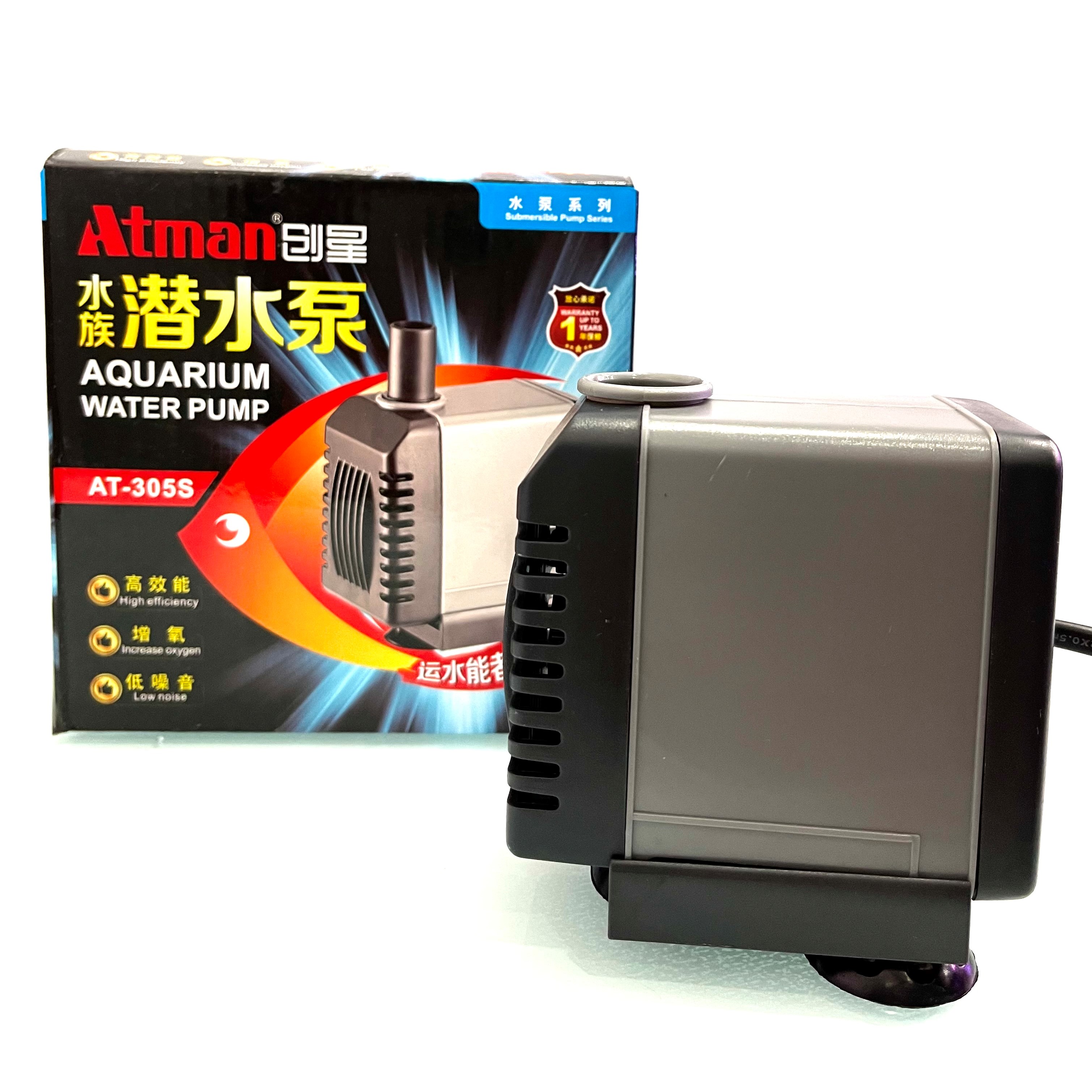 Máy Bơm ATMAN 305S - 13W - 1200L/H - 1M3 - Máy Bơm Hồ Cá Thế Hệ Mới, Tiết Kiệm điện năng, siêu bền.