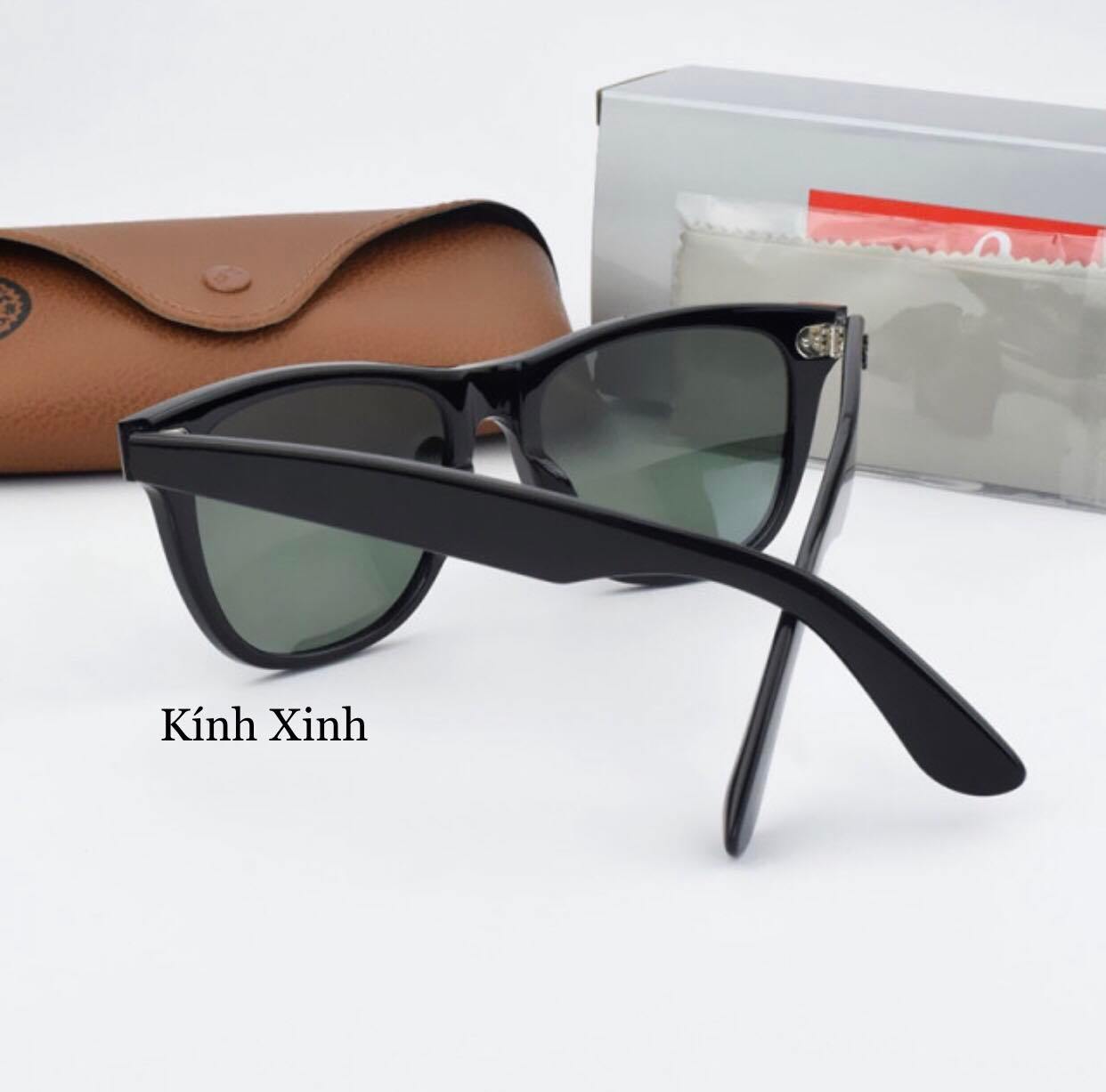 Kính râm Nam Nữ unisex Tròng Thủy Tinh Chống Lóa. Chống Nắng UV 400 + Kèm Fullbox Phụ Kiện Cao Cấp