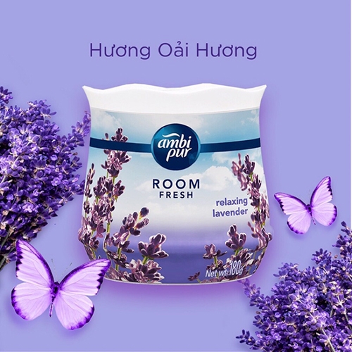 sáp thơm khử mùi hương oải hương ambi pur room fresh 180g 1