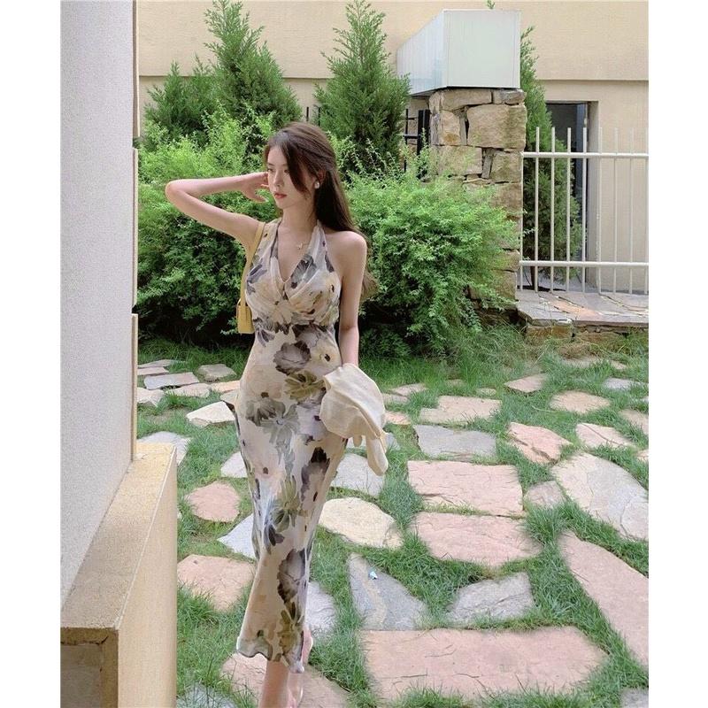 ĐẦM XÒE HOA CỔ YẾM CAO CẤP