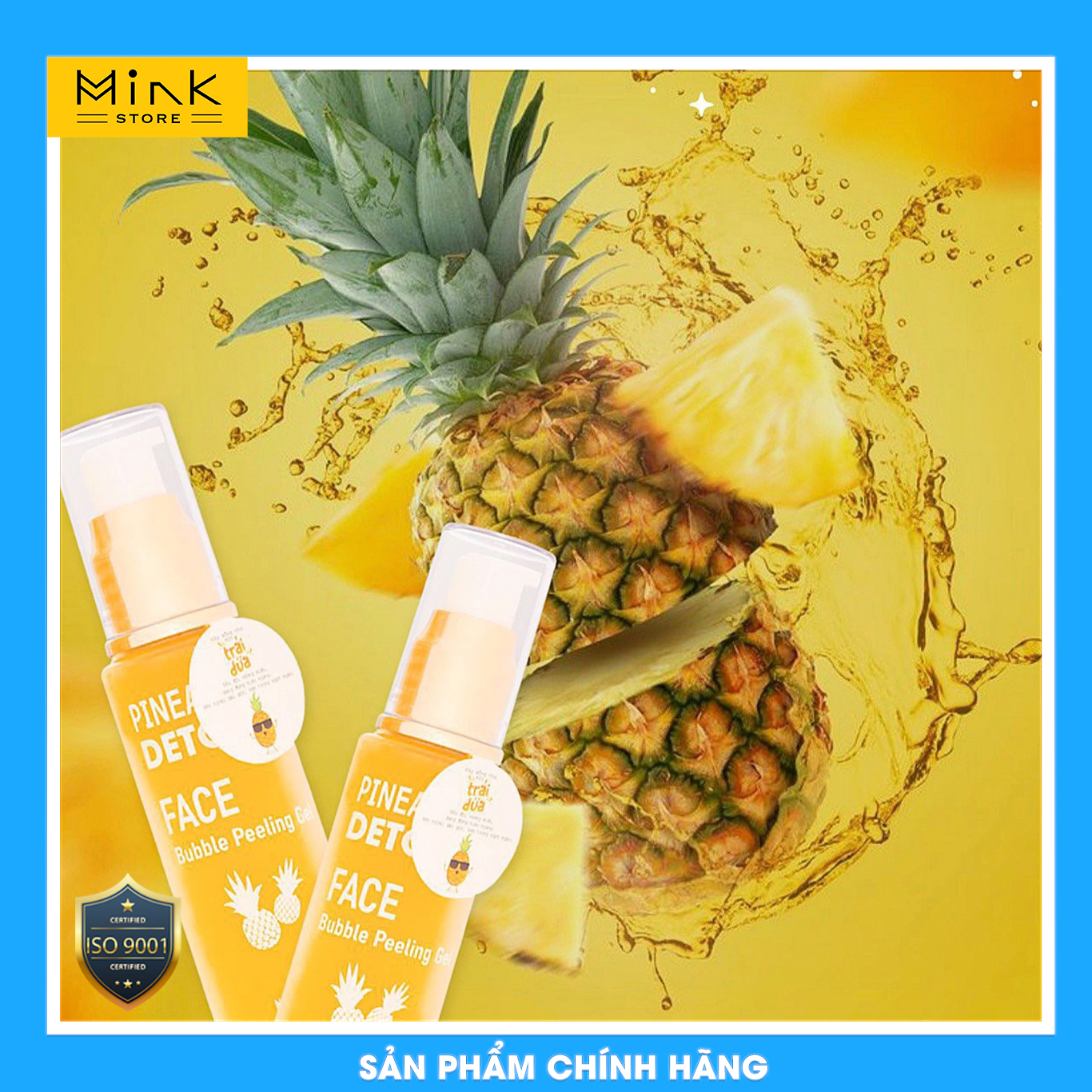 Detox Thải Độc Dứa Queenie Skin Làm Sạch Bụi Bẩn, Độc Tố, Se Khít Lỗ Chân Long Dưỡng Ẩm, Trắng Da, Giảm Nếp Nhăn, Ngăn Ngừa Lão Hóa - 90 ml - Hàng Chính Hãng