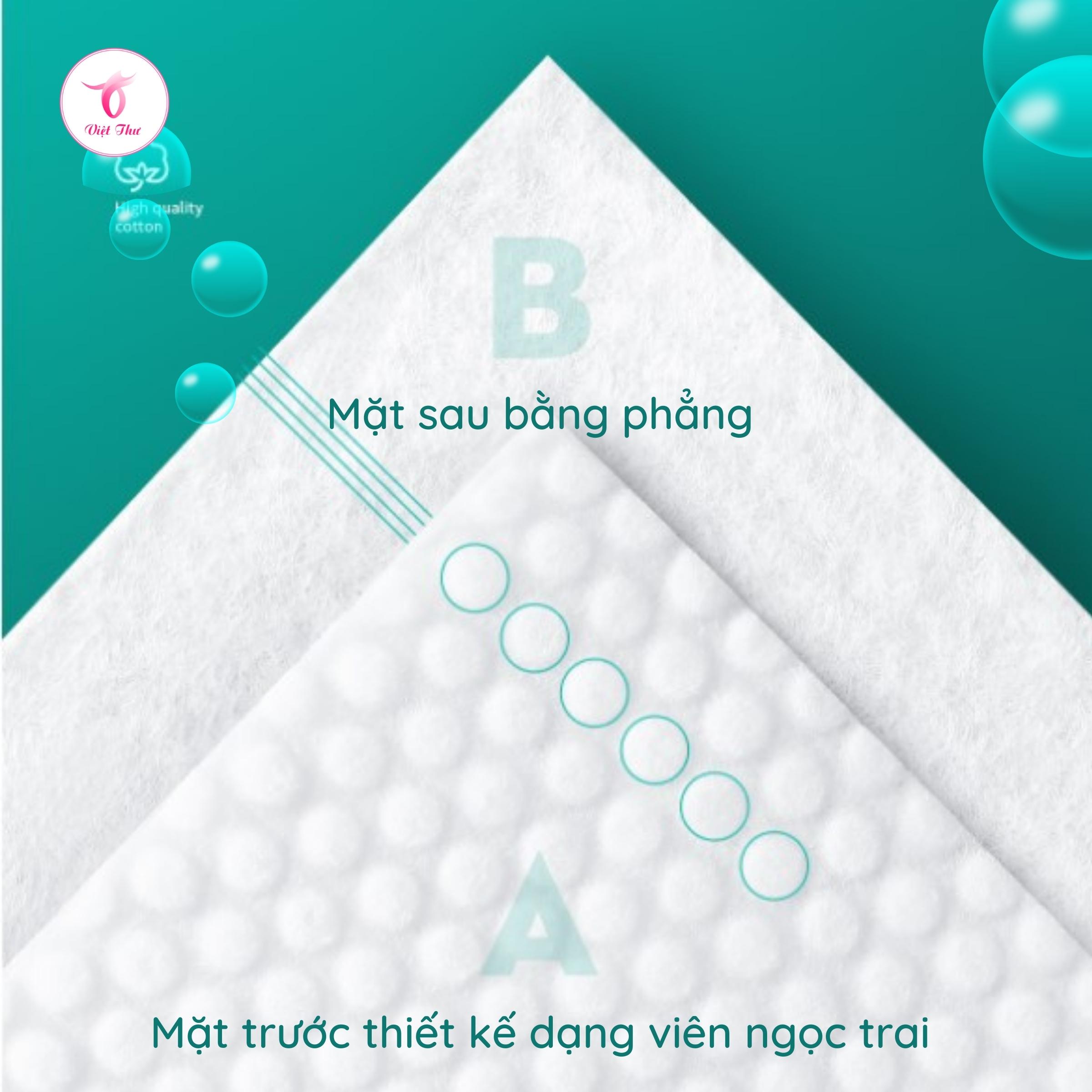 Khăn lau mặt dùng 1 lần Việt Thư, khăn mặt khô siêu mềm, siêu, siêu thấm, siêu dai, không chất huỳnh quang, bảo vệ da nhạy cảm, 20x20cm
