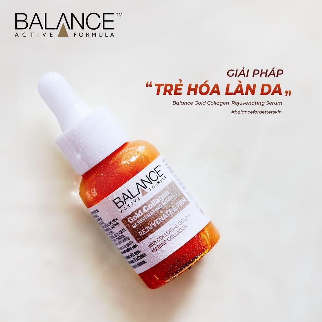 Serum Trẻ Hóa, Tái Tạo Da Balance Active Formula Gold Collagen Rejuvenating 30ml