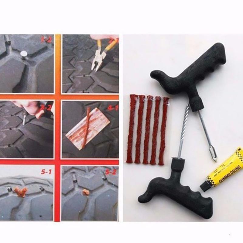 Bộ Dụng Cụ Vá Lốp Xe Không Xăm – Bộ Vá Lốp Ô Tô Dự Phòng Khẩn Cấp, Dùng Cho Xe Ô Tô ,Xe Máy Cứu hộ tiện dụng hỏa tốc