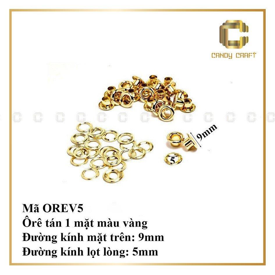 Mắt cáo (ôrê) 1 mặt tán size 4mm-6mm(bịch 10 bộ)