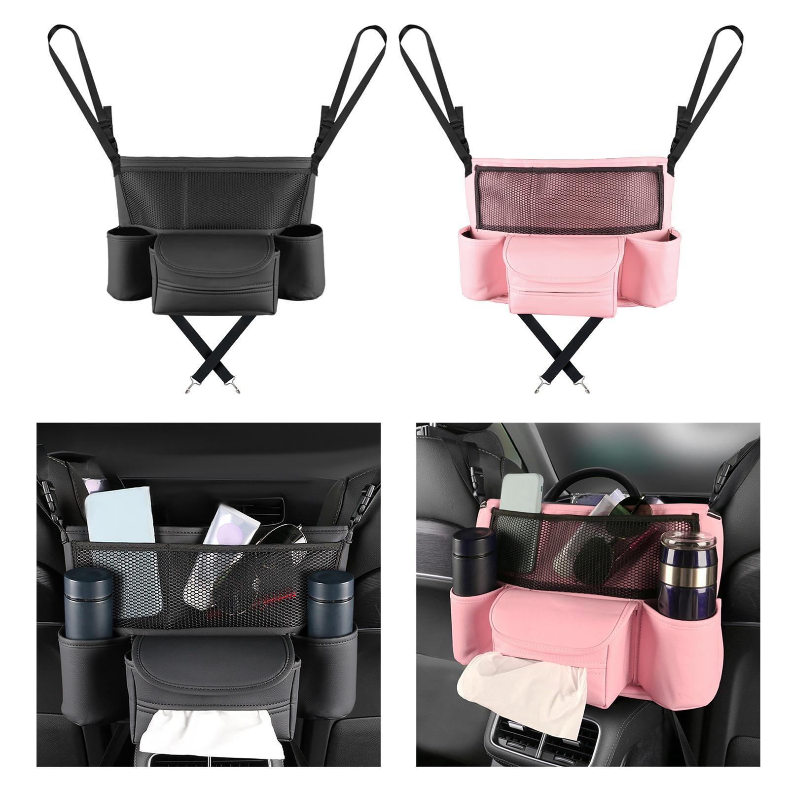 Seat Storage Bag Organizer Seat Storage Barrier Automotive Consoles Organizer Car Central Control Storage Bag for Snacks