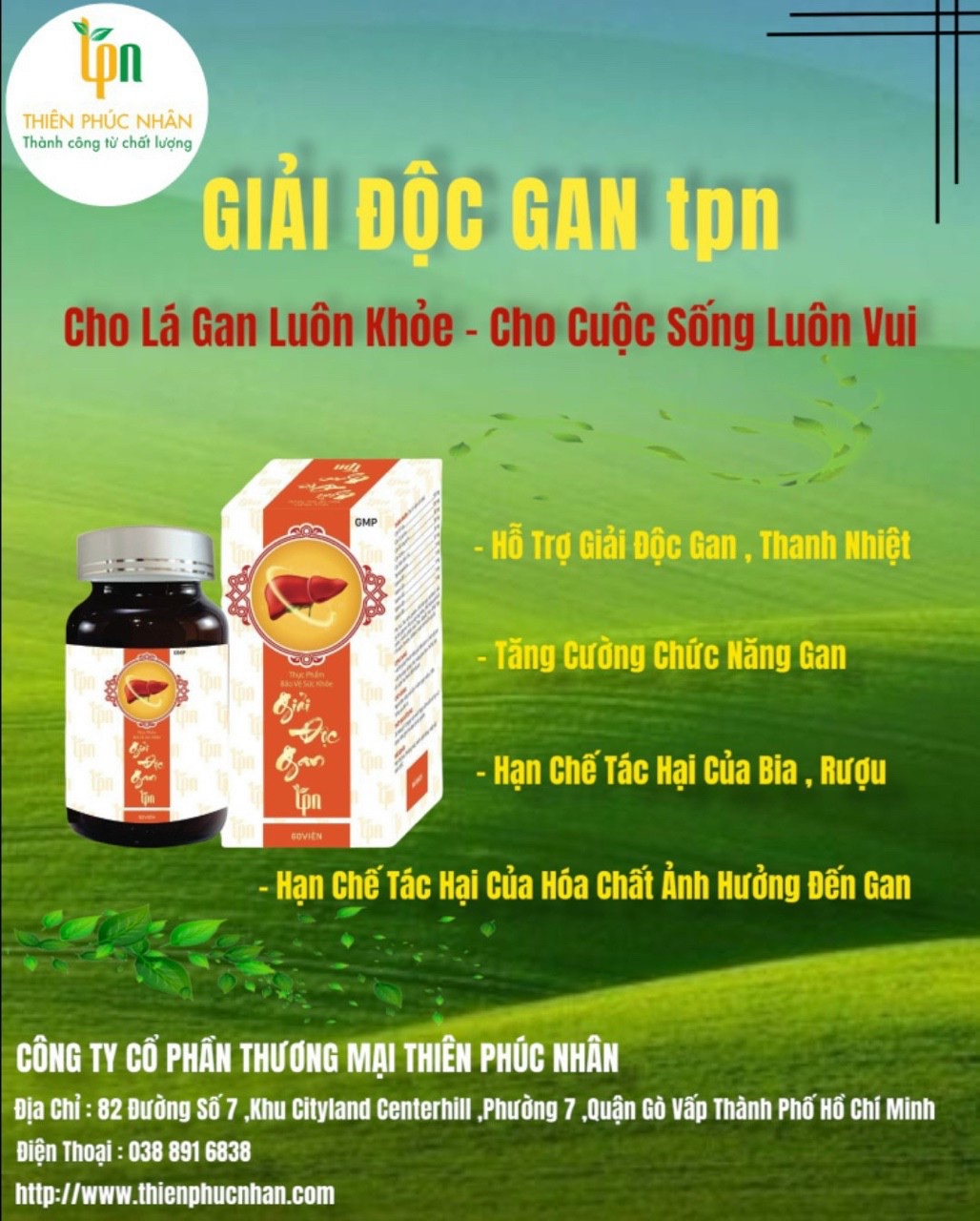Combo 3 hộp Thực Phẩm Bảo Vệ Sức Khỏe Giải Độc Gan TPN