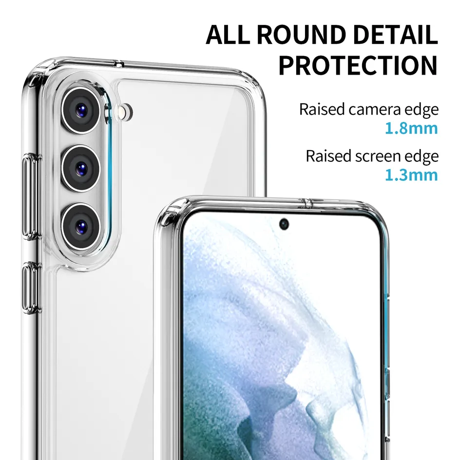 Ốp lưng trong suốt viền màu cho Samsung Galaxy S23 Plus / Galaxy S23+ hiệu Likgus Simple But Unique (chống sốc, bảo vệ máy toàn diện) -  Hàng nhập khẩu