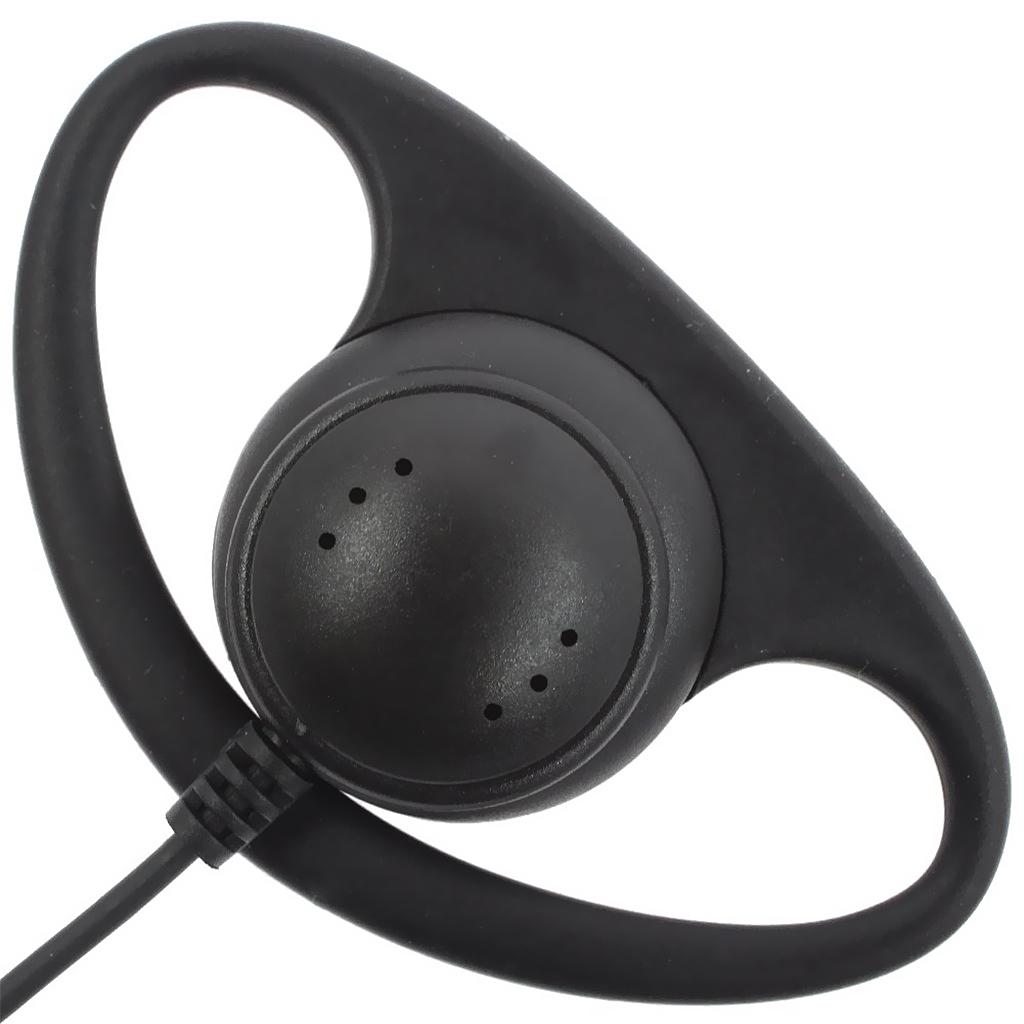 D Shape Earpiece Headset PTT For  COBRA Two Way Radio Walkie Talkie